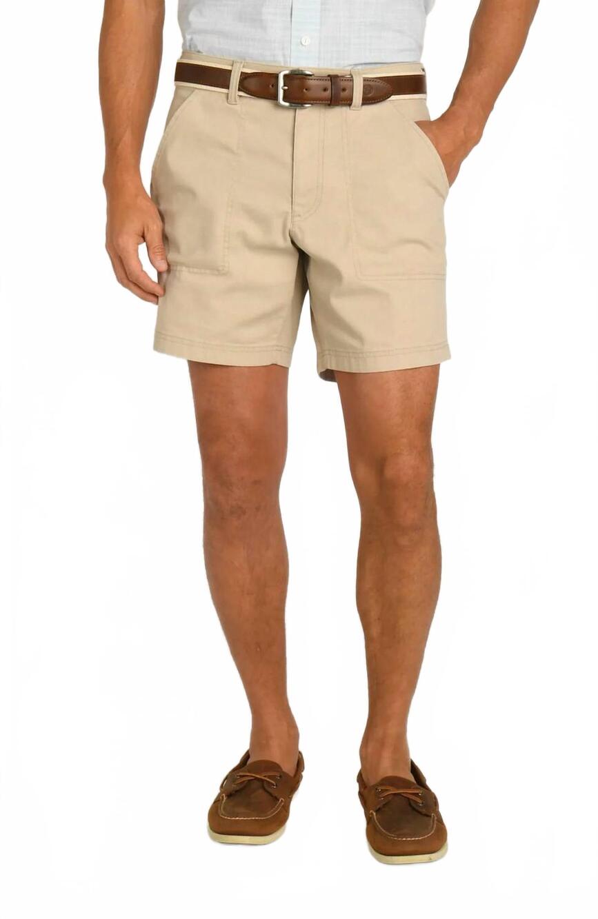 NEW DUCK HEAD field canvas camp short in khaki